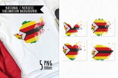 National Sublimation Art- Backgrounds Bundle. Zimbabwe Product Image 1