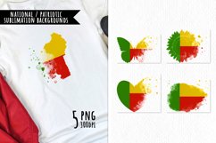 National Sublimation Art- Backgrounds Bundle. Benin Product Image 1