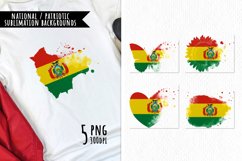 National Sublimation Art- Backgrounds Bundle. Bolivia Product Image 1