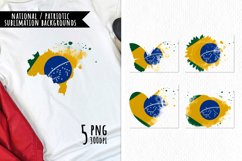 National Sublimation Art- Backgrounds Bundle. Brazil Product Image 1