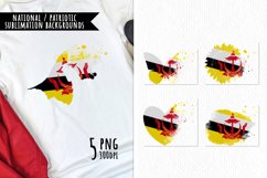 National Sublimation Art- Backgrounds Bundle. Brunei Product Image 1