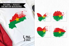National Sublimation Art- Backgrounds Bundle. Burkina Faso Product Image 1