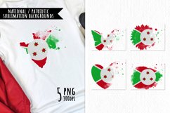 National Sublimation Art- Backgrounds Bundle. Burundi Product Image 1