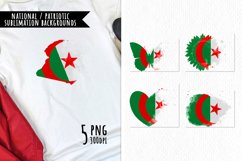 National Sublimation Art- Backgrounds Bundle. Algeria Product Image 1