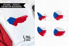 National Sublimation Art- Backgrounds Bundle. Czech Republic Product Image 1