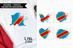 National Sublimation Art- Backgrounds Bundle. DR Congo Product Image 1