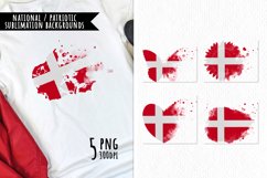 National Sublimation Art- Backgrounds Bundle. Denmark Product Image 1