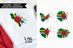 National Sublimation Art- Backgrounds Bundle. Dominica Product Image 1