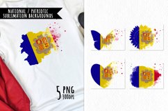 National Sublimation Art- Backgrounds Bundle. Andorra Product Image 1