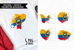 National Sublimation Art- Backgrounds Bundle. Ecuador Product Image 1