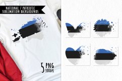 National Sublimation Art- Backgrounds Bundle. Estonia Product Image 1