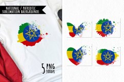 National Sublimation Art- Backgrounds Bundle. Ethiopia Product Image 1