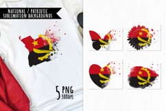 National Sublimation Art- Backgrounds Bundle. Angola Product Image 1