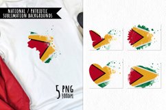 National Sublimation Art- Backgrounds Bundle. Guyana Product Image 1