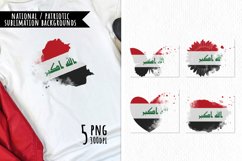National Sublimation Art- Backgrounds Bundle. Iraq Product Image 1