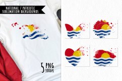 National Sublimation Art- Backgrounds Bundle. Kiribati Product Image 1