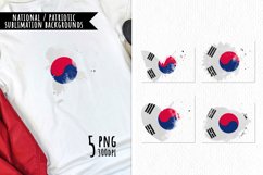 National Sublimation Art- Backgrounds Bundle. Korea South Product Image 1