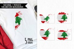 National Sublimation Art- Backgrounds Bundle. Lebanon Product Image 1