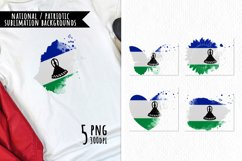 National Sublimation Art- Backgrounds Bundle. Lesotho Product Image 1