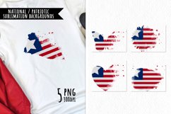 National Sublimation Art- Backgrounds Bundle. Liberia Product Image 1