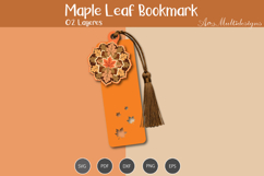 Maple leaf bookmark SVG Product Image 2