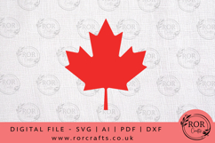 Canadian Maple Leaf SVG Cut File Design Product Image 1