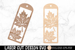 Maple Leaf Bookmark SVG Laser Cut Product Image 2