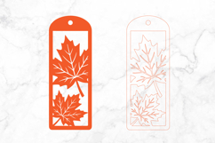 Maple Leaf Bookmark SVG Laser Cut Product Image 3