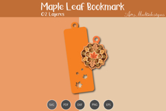 Maple leaf bookmark SVG Product Image 3
