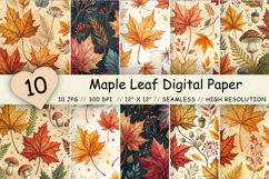 maple leaf pattern, autumn leaf digital, maple leaf scrapbook, autumn botanical pattern, maple leaf bundle, autumn leaf tile, maple leaf digital, leaf scrapbook paper, maple leaf watercolor, autumn scrapbook paper, maple leaf tile, autumn leaf bundle, map