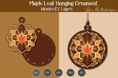 Maple leaf hanging Ornament Product Image 1