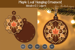 Maple leaf hanging Ornament Product Image 2