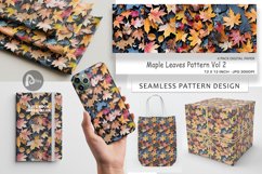 Digital Paper Maple Leaves Pattern Product Image 1