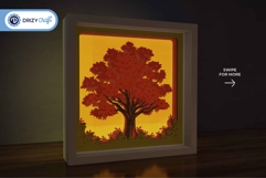 Maple Tree 3D Layered Paper Cut - The Tree 3D Shadow Box Product Image 2