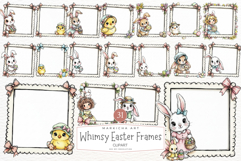 Easter Animals With Frames Clipart Product Image 1