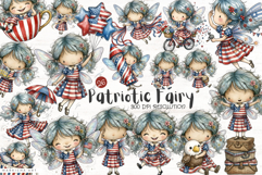 Patriotic Fairy Clipart Product Image 1