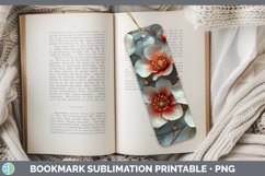 GorgeousMarble 3D Flowers Bookmark design.