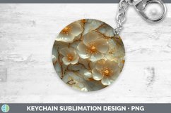 GorgeousMarble 3D Flowers Keychain design.