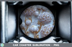 GorgeousMarble 3D Flowers Car Coaster design.