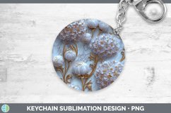 GorgeousMarble 3D Flowers Keychain design.