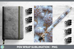 GorgeousMarble 3D Flowers Pen Wrap design.