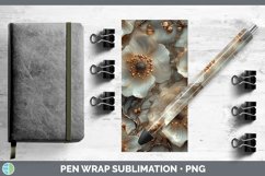 GorgeousMarble 3D Flowers Pen Wrap design.