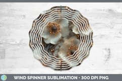 GorgeousMarble 3D Flowers Wind Spinner design.