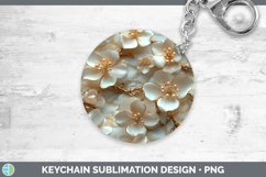 GorgeousMarble 3D Flowers Keychain design.