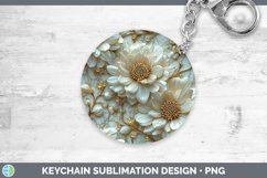 GorgeousMarble 3D Flowers Keychain design.