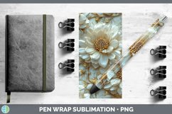 GorgeousMarble 3D Flowers Pen Wrap design.