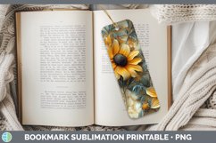 GorgeousMarble 3D Flowers Bookmark design.
