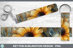 GorgeousMarble 3D Flowers Key Fob design.