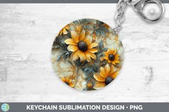 GorgeousMarble 3D Flowers Keychain design.