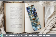 GorgeousMarble 3D Flowers Bookmark design.